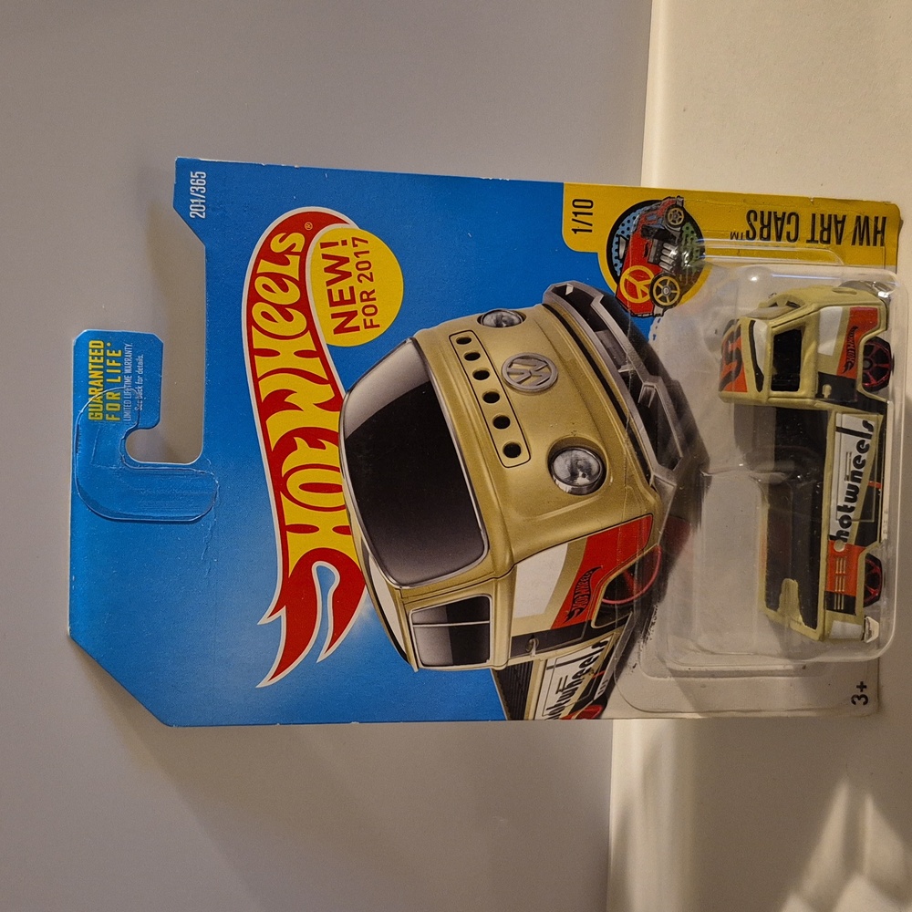 D4 Hot Wheels Volkswagen T2 Pickup card variation with shipping protector